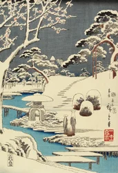 Schneebedeckter Garten, Dezember 1854