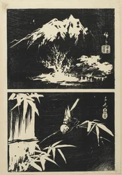 (Zwei Bilder der Lithographie), Mitte des 19. Jahrhunderts
