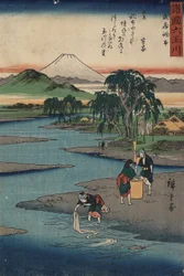 Chōfu in der Provinz Musashi, um 1857
