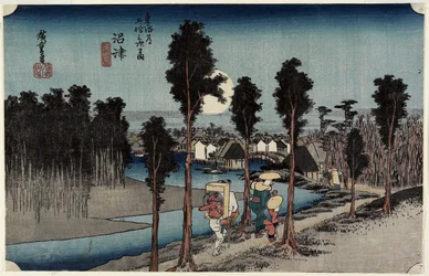 Abenddämmerung in Numazu, ca. 1833