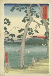 Fuji links vom Tokaido aus