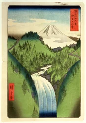 Der Fuji vom Izu-Gebirge aus, Nr. 22 aus der Serie „36 Ansichten des Fuji“ („Fuji Saryu Rokkei“)