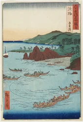 Goshiki (Fünf-Farben) Strand, Awaji Provinz, September 1855