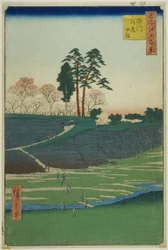 Goten-Hügel in Shinagawa, aus der Serie „Hundert berühmte Ansichten von Edo“