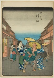 Goyu, aus der Serie "Dreiundfünfzig Stationen [des Tokaido]"