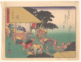 Ishiyakushi, aus der Serie Die dreiundfünfzig Stationen der Tōkaidō-Straße