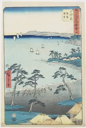 Nr. 10 Fischerhaus am Strand, Odawara, Juli 1855