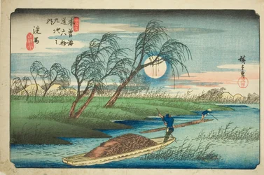 Nr. 32: Seba, aus der Serie "Neunundsechzig Stationen des Kisokaido (Kisokaido rokujukyu tsugi no uchi)"