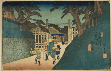 Nr. 38: Fukushima, aus der Serie "Neunundsechzig Stationen des Kisokaido"