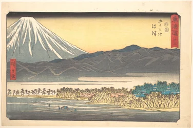 Numazu, Nummer 13 aus der Folge „Die 53 Stationen des Tōkaidō“ (Tōkaidō gojūsan tsugi)