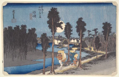Numazu, Gelbe Dämmerung aus der Serie Die dreiundfünfzig Stationen des Tokaido