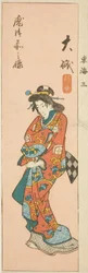 Oiso, Abschnitt des Blattes Nr. 3 aus der Serie "Ausschnitte der Tokaido (Tokaido harimaze zue)"
