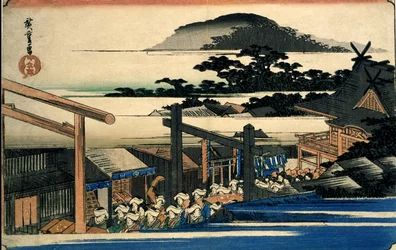 Bezirk des Shiba Shinmei Schreins