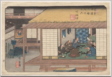 Shimosuwa, aus der Serie Neunundsechzig Stationen des Kisokaidō