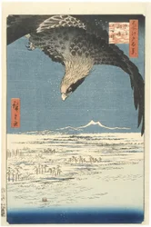 Susaki und die Jmantsubo-Ebene bei Fukagawa aus der Serie Einhundert berühmte Ansichten von Edo, 1857