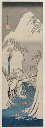 Der Fuji-Fluss im Schnee, 1841