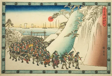 Der nächtliche Angriff, Teil 6: Weihrauchopfer (Youchi roku, shoko ba), aus der Serie "Die Rache der loyalen Vasallen (Chushingura)"