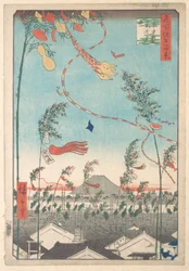 Das Tanabata-Fest, aus der Serie „Hundert berühmte Ansichten von Edo“