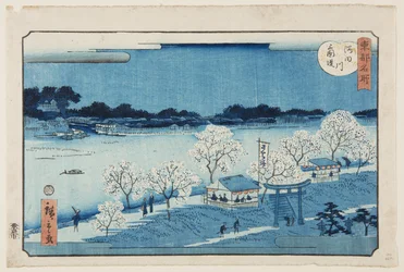 Mimeguri-Damm am Sumida-Fluss (Sumidagawa Mimeguri tsutsumi)
