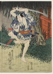 Ichikawa Ebijuro II als Horiguchi Manzaemon