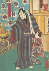 Schauspieler als Meister von Sagamiya, 19. Jahrhundert