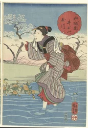 Der Ide Tama Fluss in der Provinz Yamashiro