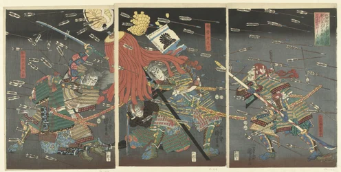 Der letzte Angriff der Kusunoki bei Shijonawate