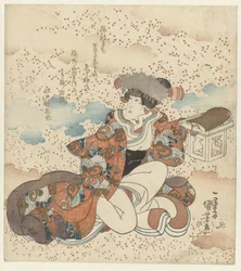 Kniende Frau mit Opfertischchen