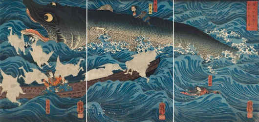 Sanuki no in kenzoku o shite Tametomo wo sukuu zu, 1851