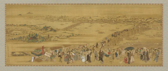 Ryogoku-Brücke, Edo-Periode, frühes 19. Jahrhundert