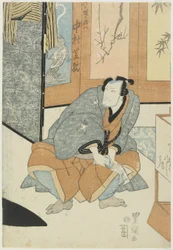 Der Schauspieler Nakamura Shikan als Magohachi von Takenozuka