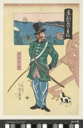 Russischer Offizier in Takanawa