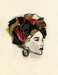 Schicke Frau Kopfschmuck