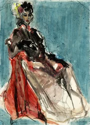 Elegantes Modeporträt