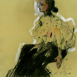 Elegantes Frauenprofil
