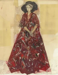Elegante Frau mit Hut