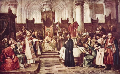 Johann Huss in Konstanz, Illustration aus 