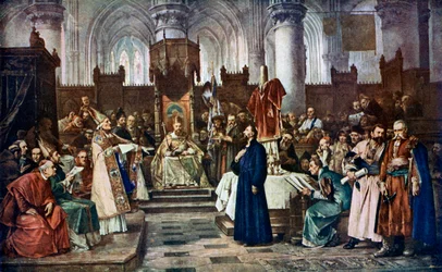 Jan Hus vor dem Konzil von Konstanz, 1415, 1926