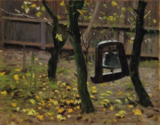 Die Glocke im Garten des Brøndums Hotel