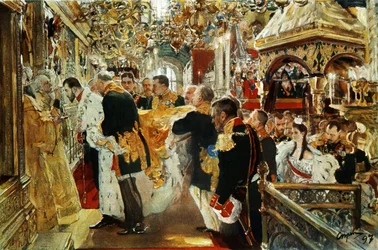 Krönung des Kaisers (Zaren) Nikolaus II. von Russland im Jahr 1894 (19. Januar)