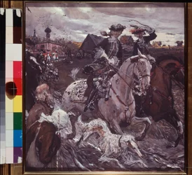 Der Ritt von Zar Peter II. und Prinzessin Elisabeth