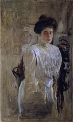 Porträt von Margarita Kirillovna Morozova, geb. Mamontova 1873-1958, 1910