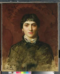 Porträt einer Frau mit dunklem Haar, 1884