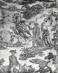 Apotheose von Franklin (Möbelstoff)