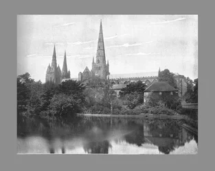 Lichfield Kathedrale, um 1900