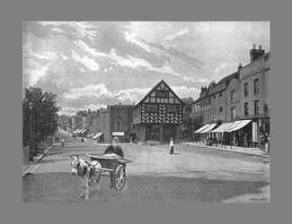 Marktplatz, Ledbury, um 1900