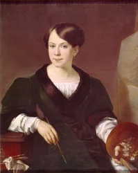 Porträt der Malerin Lyubov Borozdna-Stromilova 1813-1894, 1831