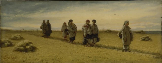 Die Rückkehr der Schnitter aus dem Feld in der Provinz Rjasan, 1874