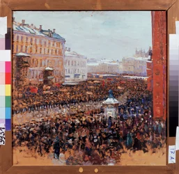 Revolutionäre Demonstration in Moskau 1917
