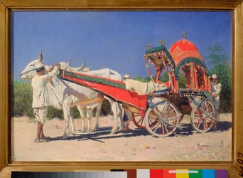 Fahrzeug einer reichen Familie in Delhi